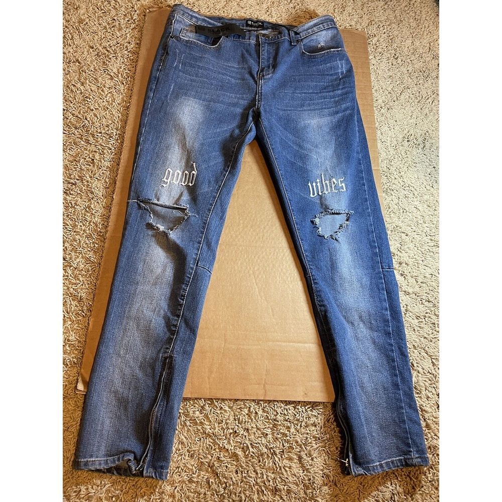 New With Tags CJ Black Premium‎ Mens Skinny Flex Jeans Size 34 X 30